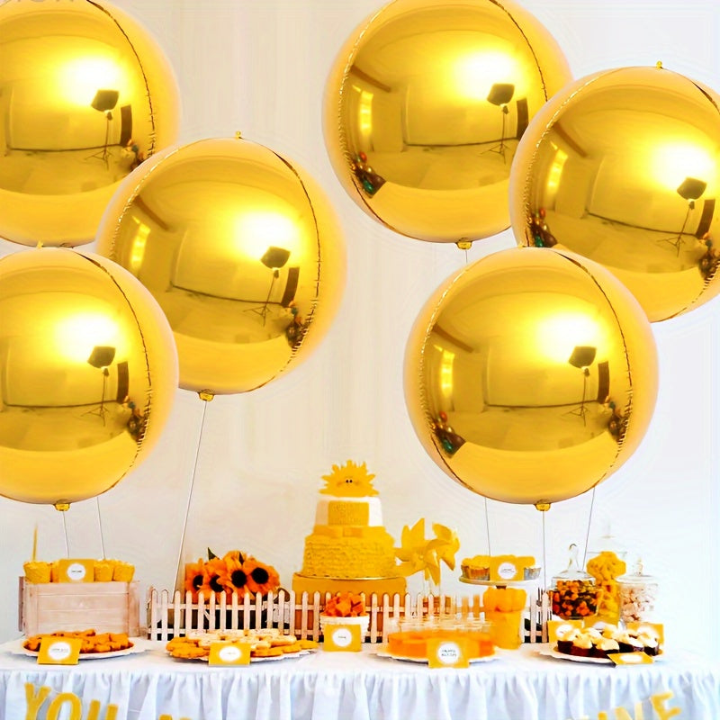5pcs 4D Foil Balloons 55 88 Cm Round Balloons for Wedding Birthday