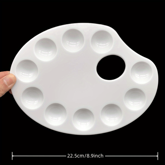 Eco-Friendly Plastic Reusable Painting Palette for Various Paint Types