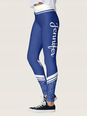 Two Tone Sports Leggings High Stretch Yoga Pants Women's Activewear