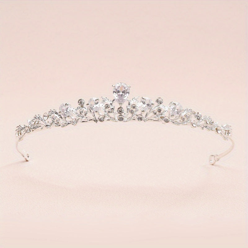 Baroque Crystal Tiara Headband Women Hair Accessories