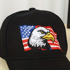 Men's American Flag Eagle Baseball Cap Embroidery Sun Hat