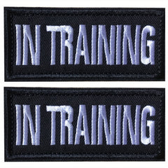 J CARP 2Pcs Dog Slogan Patches Embroidered Fastener Hook L