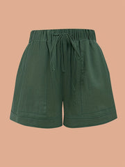 Summer Drawstring Casual Shorts Women's Clothing