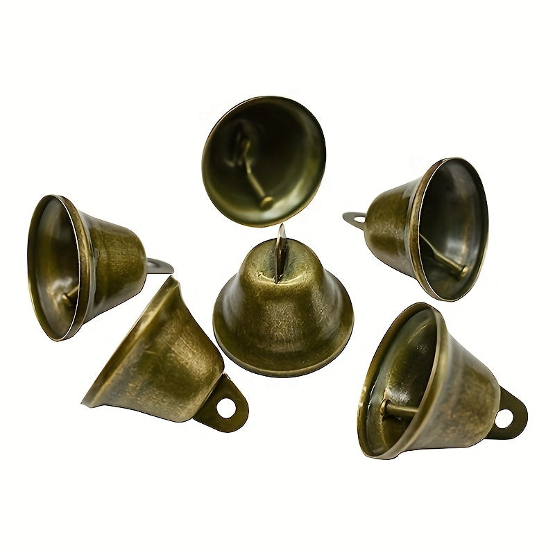 10pcs Bronze Bells Festive Dog Doorbell Window Pendants DIY Wind Chimes
