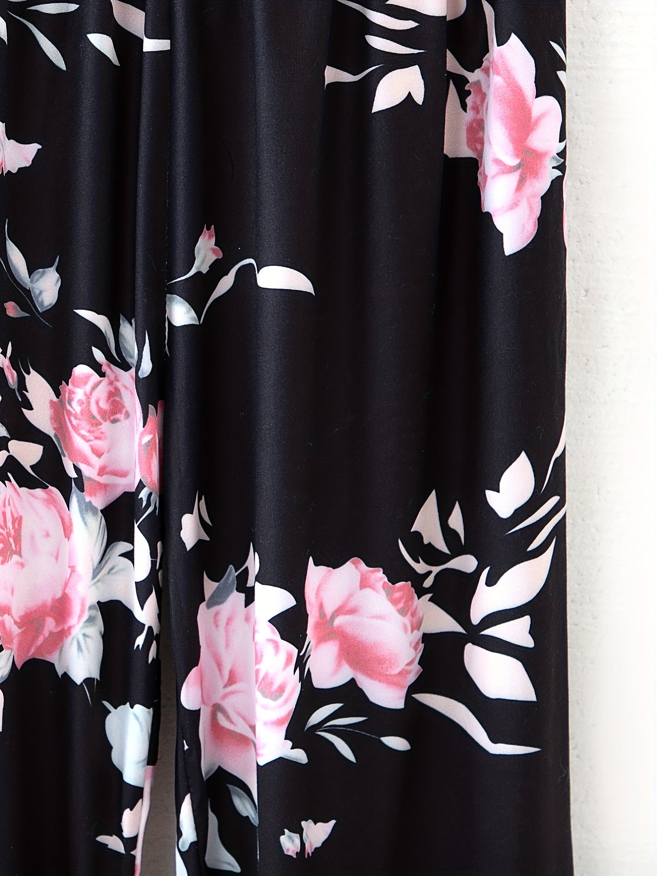 Floral Print Sleep Bottoms Soft & Comfy Lounge Pants