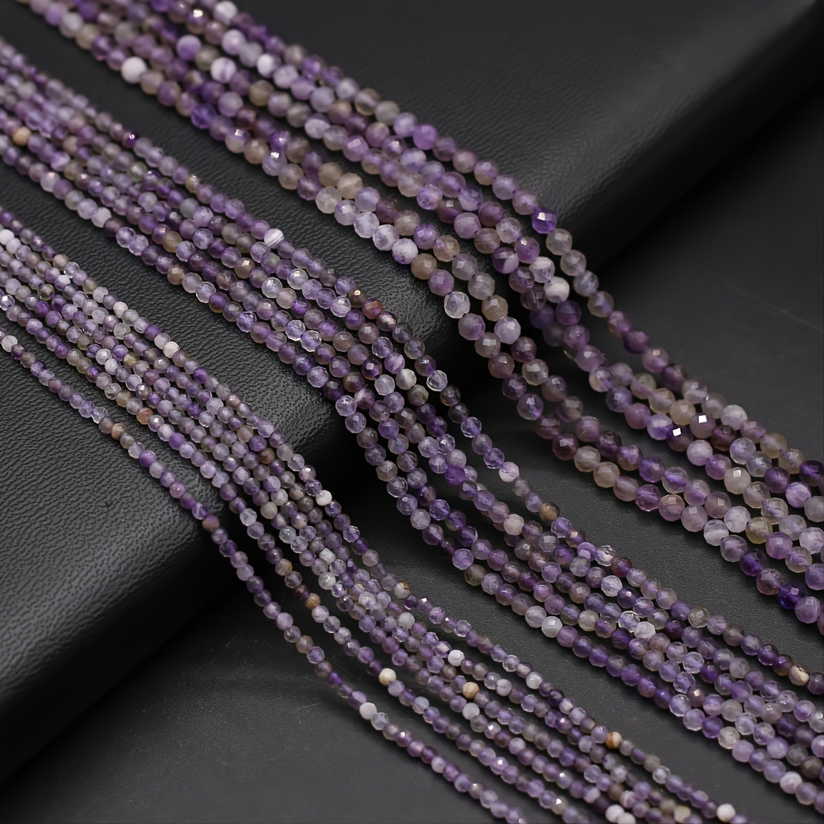 Amethyst Faceted Small Beads Beaded Length