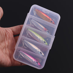 5pcs Metal Jigs Sinking Spoons Micro Jigging Bait