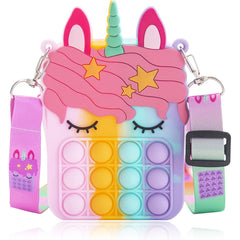 Unicorn Coin Purse for Girls - Silicone Toys for Children