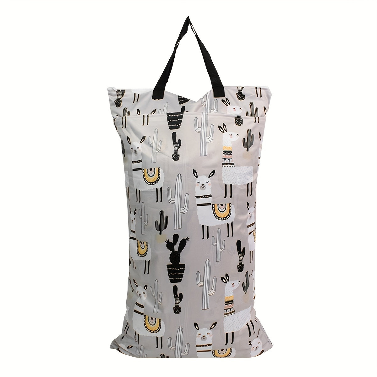 Reusable Hanging Wet Dry Cloth Diaper Pail Bag with Multiple Compartments