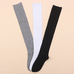 3pais Women's Thigh High Socks Solid Over The Knee Socks