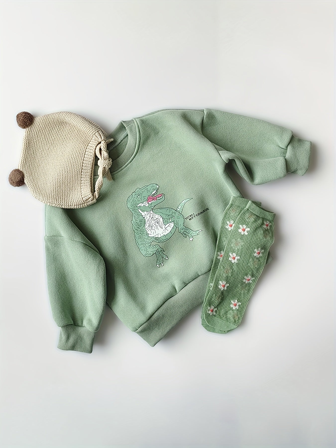 Animal Print Kid's Thermal Sweatshirt Long Sleeve Top