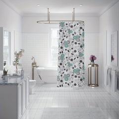 Waterproof Butterfly Shower Curtain, Mildew-Proof Fabric for Bathroom Decor