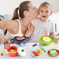 Kitchen Cooking Toy Set Educational Lighting Music Oven Play Accessories
