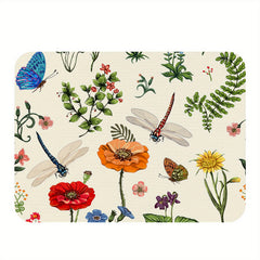 Absorbent Reversible Dish Drying Mat Heat Resistant for Kitchen Vintage
