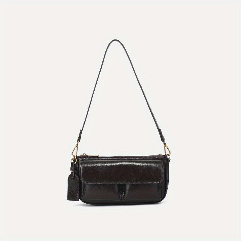 Vintage European Style Crossbody Bag with Adjustable Strap