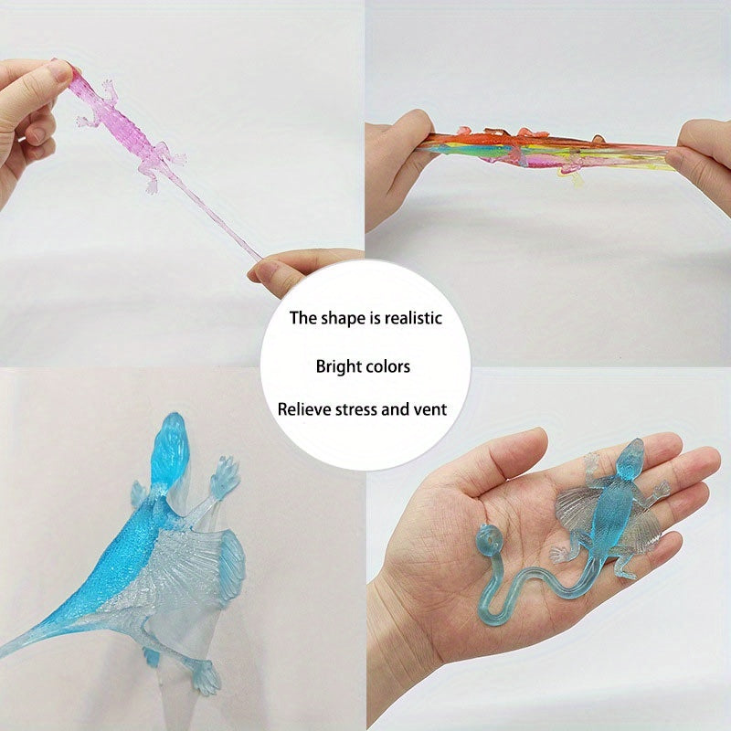 10pcs Sticky Toys Elastic Stretchable Brightly Colored Sensory Play