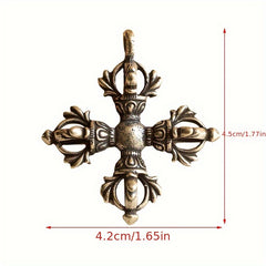 Vintage Brass Pestle Pendant Keychain for Car Keys Backpacks Wallets
