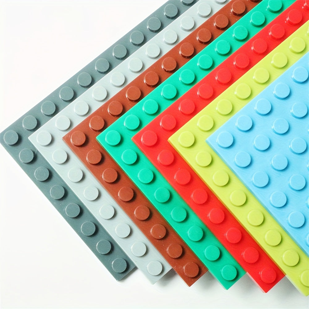 4 Pack IDEAMOC 8x16 Dots Base Plates Mixed ABS Building Blocks Parts