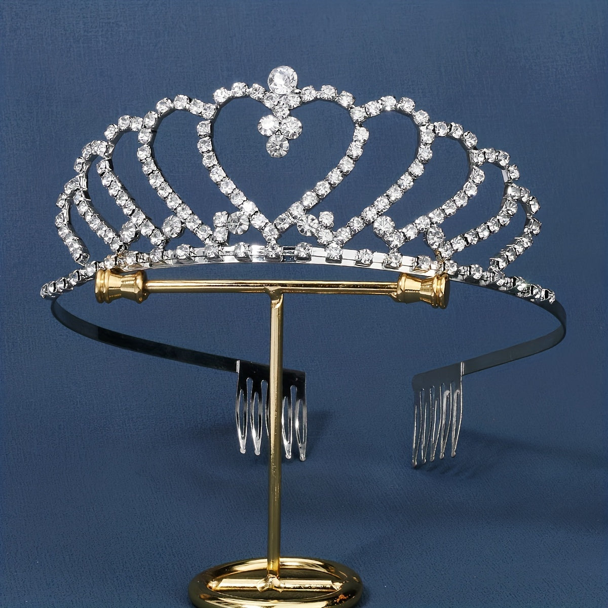 Rhinestone Decor Headband Tiara Bridal Wedding Headwear Hair Accessory
