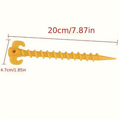 10pcs Camping Peg Ground Nails Screw Stakes for Outdoor Tent Hiking