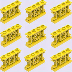 9pcs Building Block 1X4X2 Attic Fence Farm Garden Ranch Children's DIY Play