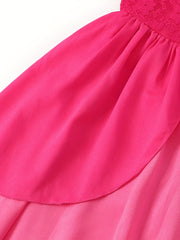 Cartoon Princess Dress For Girls Peach Costumes Princess Dress Girls