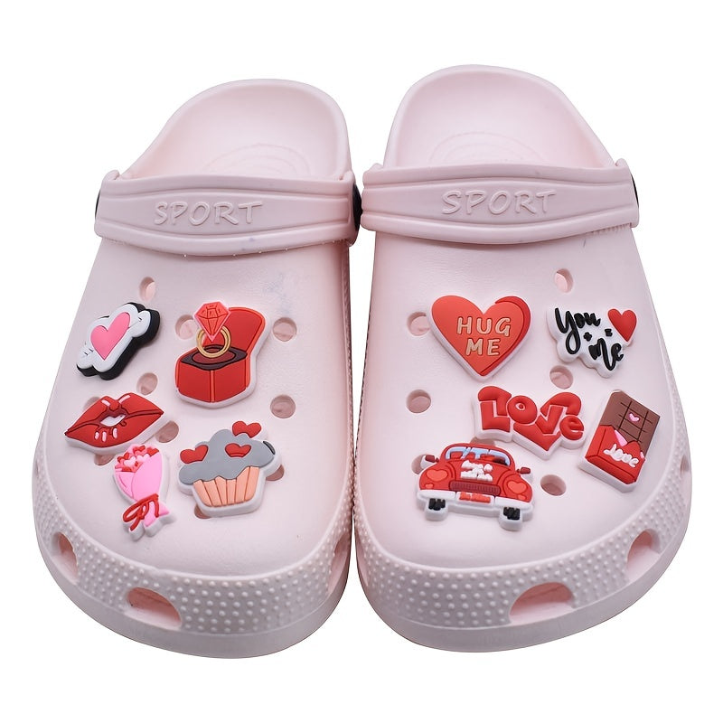 25 50pcs Set Theme Shoe Decorations Charms For Clogs PVC Shoe Accessories