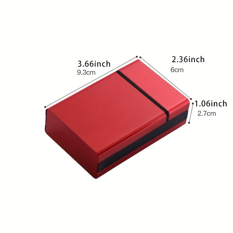 Metal Automatic Bounce Cover Cigarette Case For Men