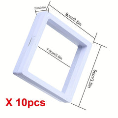 10pcs 3D Floating Display Case Flim Storage Box
