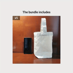 Solid Canvas Handbag Mini Bag Blank Graffiti Gift Bag