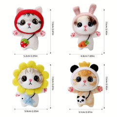 Needle Felting Kit for Beginners Dog Shiba DIY Craft Material Package