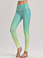 High Waist Aesthetics Print Butt Lift Leggings for Workouts & Yoga