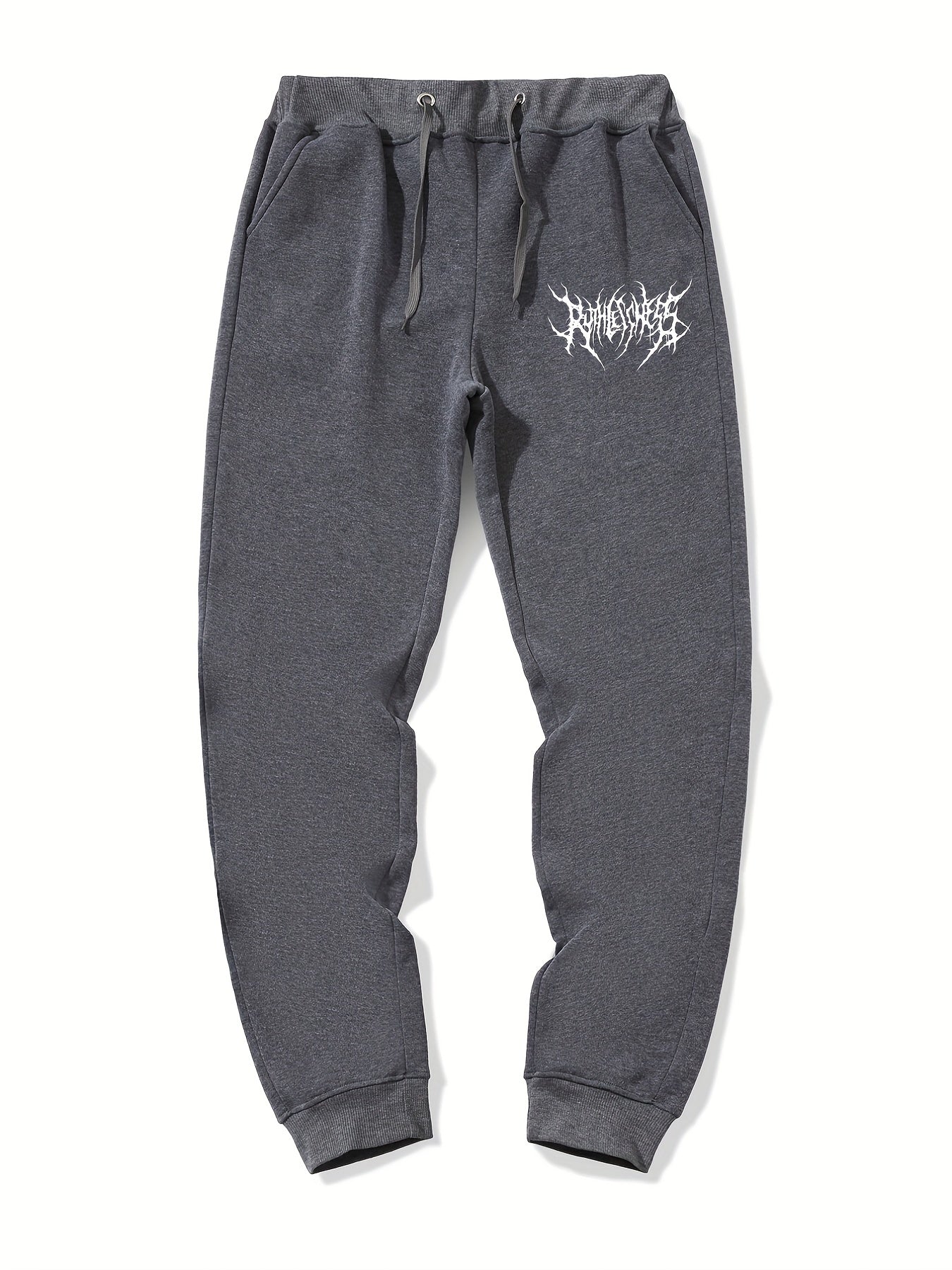 Men's Letter Print Drawstring Joggers Sweatpants