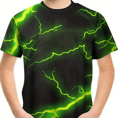 Kids Lightning Graphic Tees 3D Print Casual T-shirt