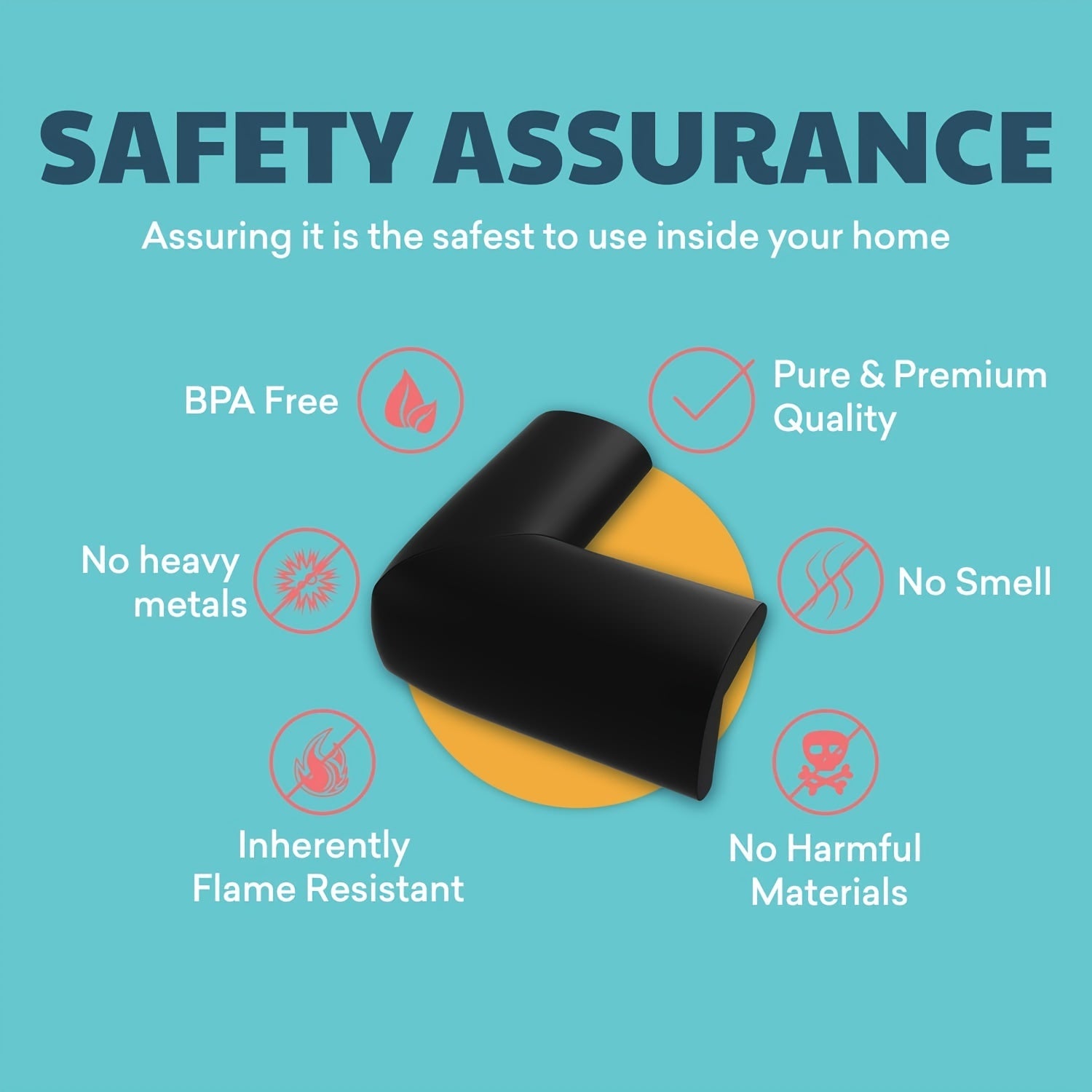 4 Pack Soft Baby Proofing Corner Guards Child Safety Furniture Bumper