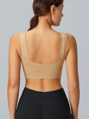 Seamless Racerback Sports Bra Wirefree Padded Yoga Gym Tank Top
