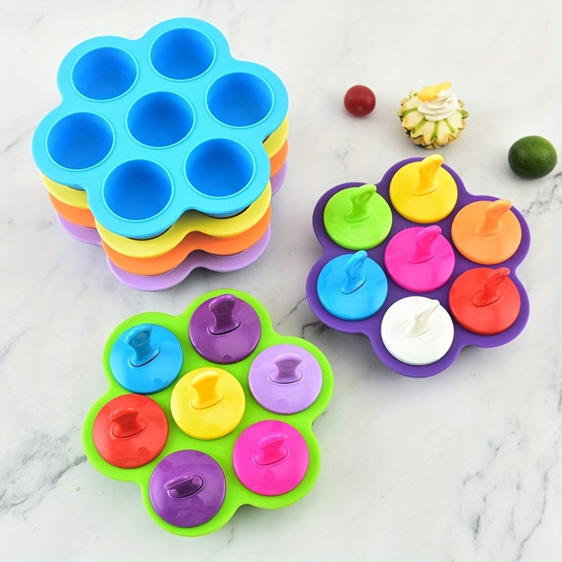 Silicone Ice Cream Mold Baby Food Box DIY Homemade Popsicle Mold