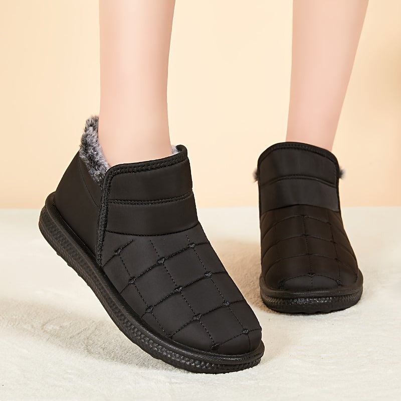 Women's Waterproof Snow Shoes Comfortable Winter Ankle Shoes