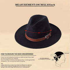 Vintage Men's & Women's Jazz Felt Top Hat