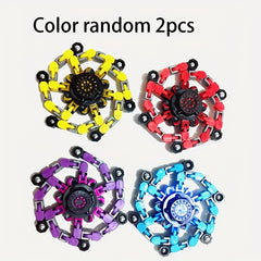 2pcs Deformable and Rotatable Fingertip Gyroscopes