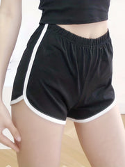 Elastic Waist Shorts Casual Workout Yoga Summer Shorts