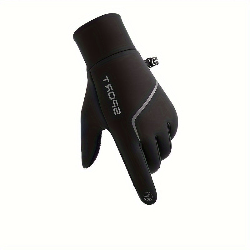 Reflective Waterproof Skiing Gloves Non Slip Touch Screen Gloves