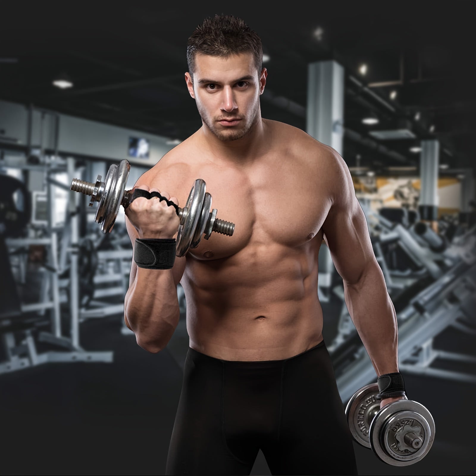 Non Slip Fitness Palm Gloves for Pull up Dumbbell Exercise