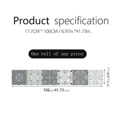 Bohemian Pattern Stair Sticker Self-adhesive Tile Wallpaper