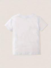 Dinosaur Print Cotton T-shirt for Kids
