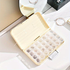 Grid Jewelry Storage Box for Traveling