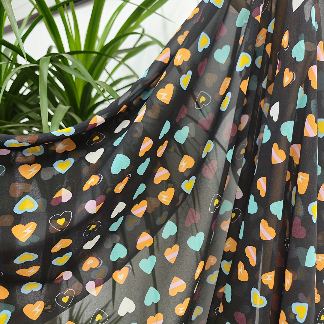 1yd Chiffon Fabric for DIY Clothes Pants Dress Quilt Cover Cut Size