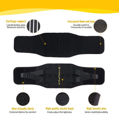 Adjustable Lumbar Support Belt Improve Posture During Lifting Order A Size Up