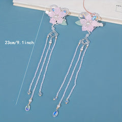 Children's Pink Fairy Hair Clip Tassel Hair Accessories