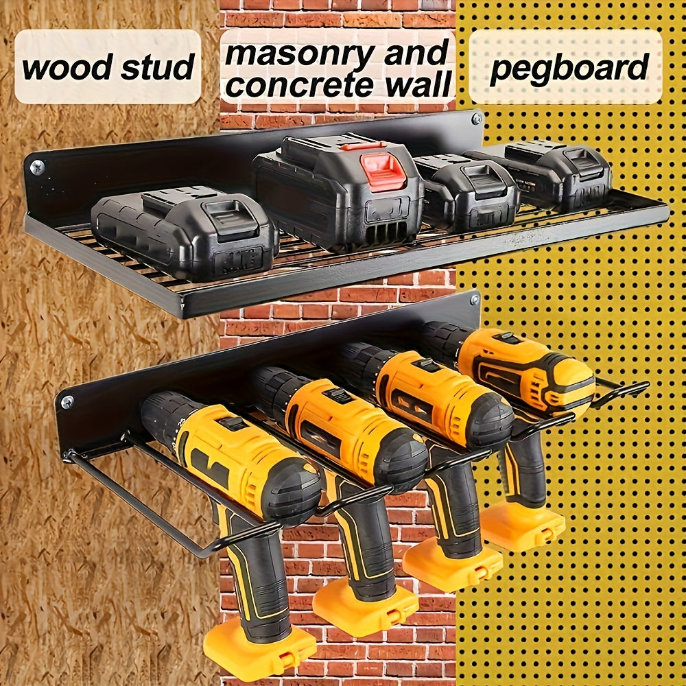 Power Tool Organizer Drill Organizer Wall Mount Garage Storage Shelves